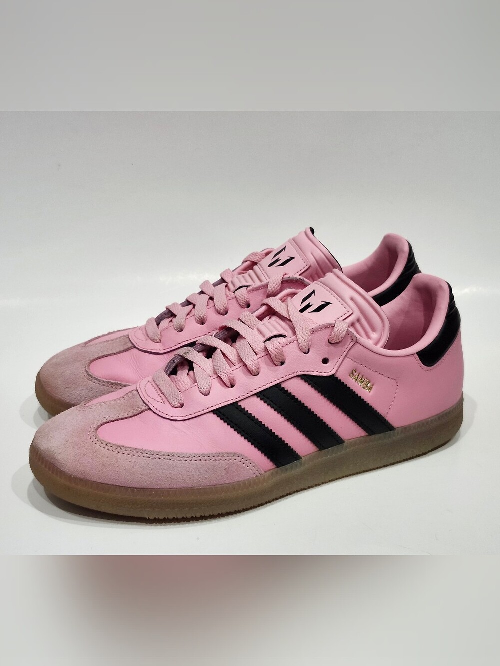 Adidas Lionel Messi x Samba Inter Miami CF Home Pink Mens Sz 8.5 Shoes